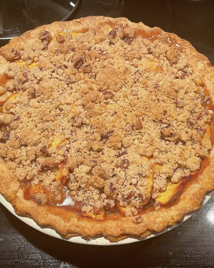 Peach Crumble Pie